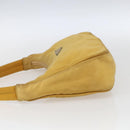 PRADA Hand Bag Nylon Yellow Silver Auth ti3741-3