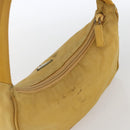 PRADA Hand Bag Nylon Yellow Silver Auth ti3741-6