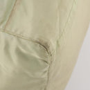 PRADA Boston Bag Nylon Cream Beige Auth ti3742-19