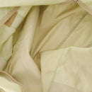 PRADA Boston Bag Nylon Cream Beige Auth ti3742-11