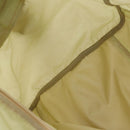 PRADA Boston Bag Nylon Cream Beige Auth ti3742-23