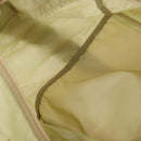 PRADA Boston Bag Nylon Cream Beige Auth ti3742-24