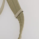 PRADA Boston Bag Nylon Cream Beige Auth ti3742-14