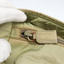 PRADA Tote Bag Nylon Cream Silver Auth ti3744-10