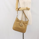 GUCCI Umhängetasche Leder Beige Gold 007 112 0094 Auth ti3745-22
