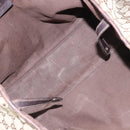 GUCCI GG Canvas Web Sherry Line Draagtas Beige Goud 163805 Auth ti3747-10