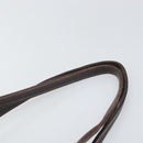 GUCCI GG Canvas Web Sherry Line Draagtas Beige Goud 163805 Auth ti3747-7