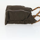 GUCCI Bag Nylon 2 Set Khaki Black Auth ti3748-12