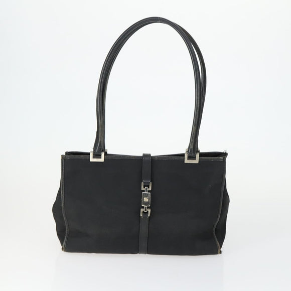 GUCCI Bag Nylon 2 Set Khaki Black Auth ti3748