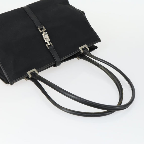 GUCCI Bag Nylon 2 Set Khaki Black Auth ti3748