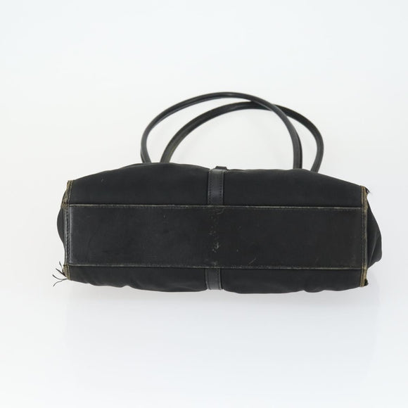 GUCCI Bag Nylon 2 Set Khaki Black Auth ti3748