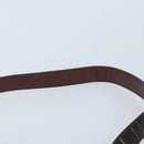 GUCCI Bamboo Hand Bag Patent leather 2way Brown Gold 001 1705 1638 Auth ti3749-9