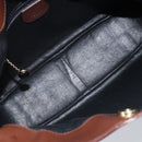 GUCCI Bamboo Hand Bag Patent leather 2way Brown Gold 001 1705 1638 Auth ti3749-11