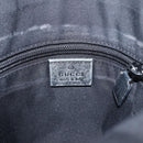 GUCCI GG Canvas Shoulder Bag Black Silver 145857 Auth ti3750-17