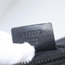 GUCCI GG Canvas Shoulder Bag Black Silver 145857 Auth ti3750-24