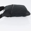 GUCCI GG Canvas Shoulder Bag Black Silver 145857 Auth ti3750-5