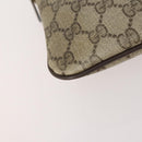 GUCCI GG Supreme Web Sherry Line Pouch Clutch Bag PVC 2 Set Beige Auth ti3752-7