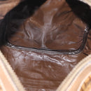 FENDI Zucchino Canvas Hand Bag PVC 2 Set Brown Auth ti3754-17
