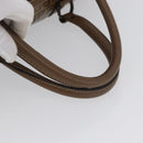 FENDI Zucchino Canvas Hand Bag PVC 2 Set Brown Auth ti3754-7