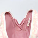 Christian Dior Trotter Canvas Pouch PVC Pink Silver Auth ti3758-15