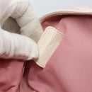 Christian Dior Trotter Canvas Pouch PVC Pink Silver Auth ti3758-17
