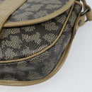 SAINT LAURENT Shoulder Bag PVC Leather Gray Gold Auth ti3759-10