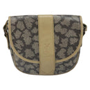 SAINT LAURENT Shoulder Bag PVC Leather Gray Gold Auth ti3759-2