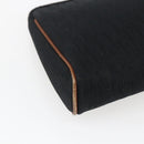 Christian Dior Trotter Canvas Pouch Zwart Goud Auth ti3761-11