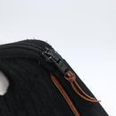 Christian Dior Trotter Canvas Pouch Zwart Goud Auth ti3761-12