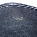 Christian Dior Trotter Canvas Pouch Zwart Goud Auth ti3761-13