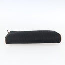 Christian Dior Trotter Canvas Pouch Zwart Goud Auth ti3761-7