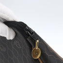 Christian Dior Honeycomb Canvas Etui PVC Leer Zwart Auth ti3762-8