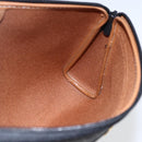 Christian Dior Honeycomb Canvas Etui PVC Leer Zwart Auth ti3762-11