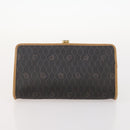 Christian Dior Honeycomb Canvas Clutch Bag PVC 2 Set Black Auth ti3763-11