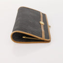 Christian Dior Honeycomb Canvas Clutch Bag PVC 2 Set Black Auth ti3763-12
