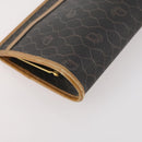 Christian Dior Honeycomb Canvas Clutch Bag PVC 2 Set Black Auth ti3763-15