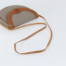 Christian Dior Shoulder Bag PVC Leather Gray Gold Auth ti3764-7