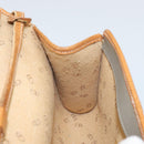 Christian Dior Shoulder Bag PVC Leather Gray Gold Auth ti3765-19