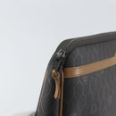 Christian Dior Honeycomb Canvas Pouch PVC Leather Black Auth ti3769-9
