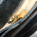 BOTTEGA VENETA Hand Bag Leather Black Gold Auth ti3770-23