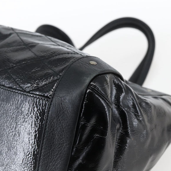BALLY Hand Bag Leather Black Auth ti3771