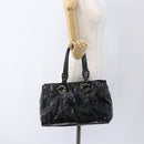 BALLY Hand Bag Leather Black Auth ti3771-21