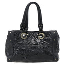 BALLY Hand Bag Leather Black Auth ti3771-3