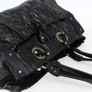 BALLY Hand Bag Leather Black Auth ti3771-6