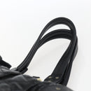 BALLY Hand Bag Leather Black Auth ti3771-8