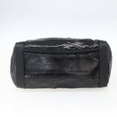 BALLY Hand Bag Leather Black Auth ti3771-9
