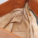 BOTTEGA VENETA Hand Bag Leather Brown Gold Auth ti3772-20