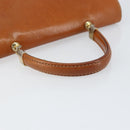 BOTTEGA VENETA Hand Bag Leather Brown Gold Auth ti3772-7