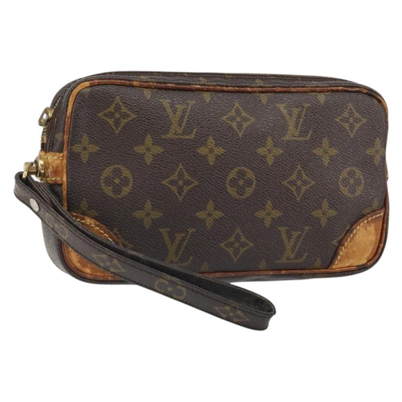 LOUIS VUITTON Monogram Marly Dragonne PM Clutch Bag M51827 LV Auth ti3775