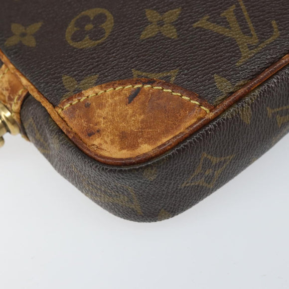 LOUIS VUITTON Monogram Marly Dragonne PM Clutch Bag M51827 LV Auth ti3775
